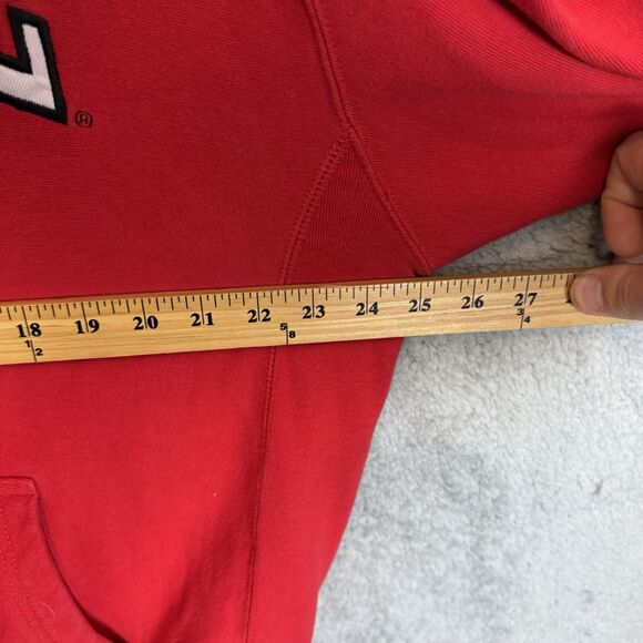 S Ohio State University Hoodie Mens L Red Steve And Barry’s Embroidered - Picture 4 of 7